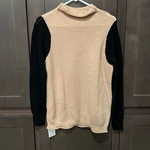 Taupe and Black Sweater